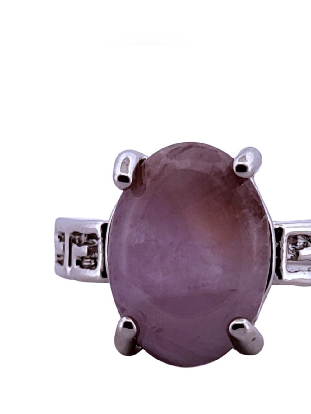 Amethyst Silver Ring, Size 9 390